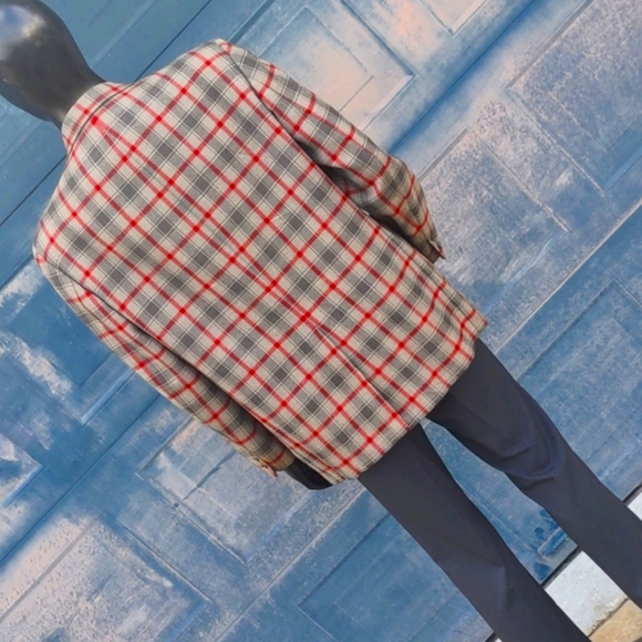 DUALWORTH MEN'S VINTANGE PLAID /CHECK LUXURY BLAZER (1972 -SEE LABEL)